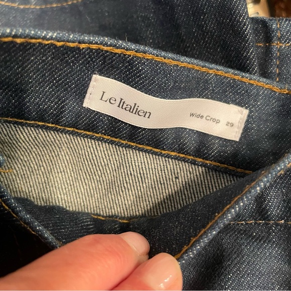 FRAME Le Italien Wide Leg Crop Jeans - Picture 6 of 8